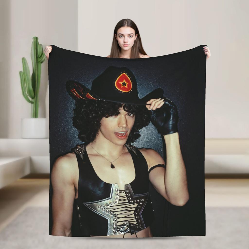 Conan Gray Wishbone Decke Amerikanischer Sänger Reisebüro Flanell Überwurfdecke Für Schlafzimmer Warme Tagesdecke Geburtstagsgeschenk