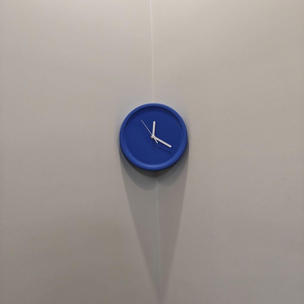 BEPAN Decorative Clock No Punching Inner and Outer Corners Living Room Simple Silent Wall Clock Sense of Technology Art Decoration