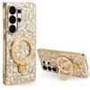 Sterren Glitter Pailletten Klapstandaard Hoesje Voor Samsung Galaxy S26 S25 S24 S23 S22 Ultra Plus A55 A56 A26 Luxe Schokbestendig Hoesje