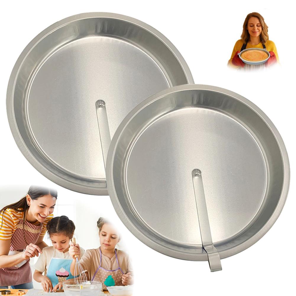 Stainless Steel Round Cake Mold Perfect Release Nonstick DIY Baking Pan, Durable Kitchen Bakeware Tool Bar Supplies for Baking