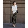 Demana Winter New Chinese Style Jacquard Frog-Button Top
