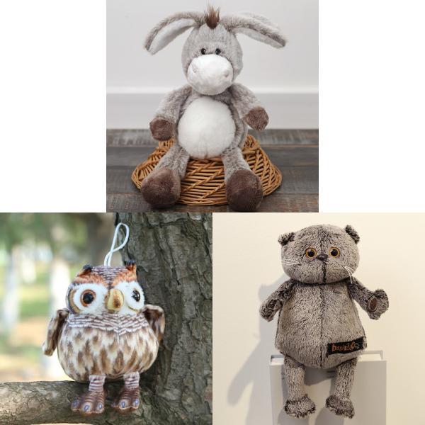 Maschera per Occhi Gufo Peluche Giocattolo Bambola Animale Regalo Per Bambini E Collezionisti