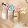 Waterproof Plastic Hanger Wall Mounted Shampoo Holder Hook, Cute Cartoon Splicing Design, Self Adhesive Multi Functional Storage Hook Bottle