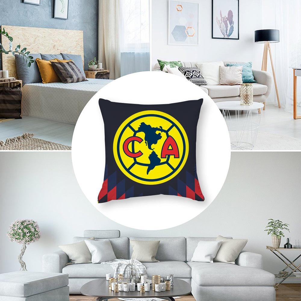 F-Football Club America Pillow Case 3D Print Polyester Fiber 40*40cm Home Sofa Throw Decoration Festival Gift
