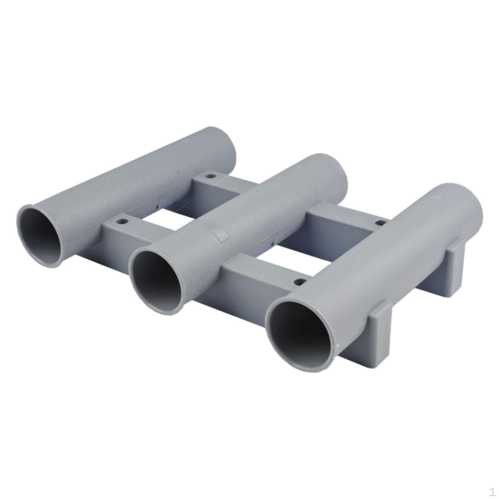

Fishing Rod Holder ,Tube 3 Rack, Convenient Storage, Vertical with 4 Screws Rests Support for