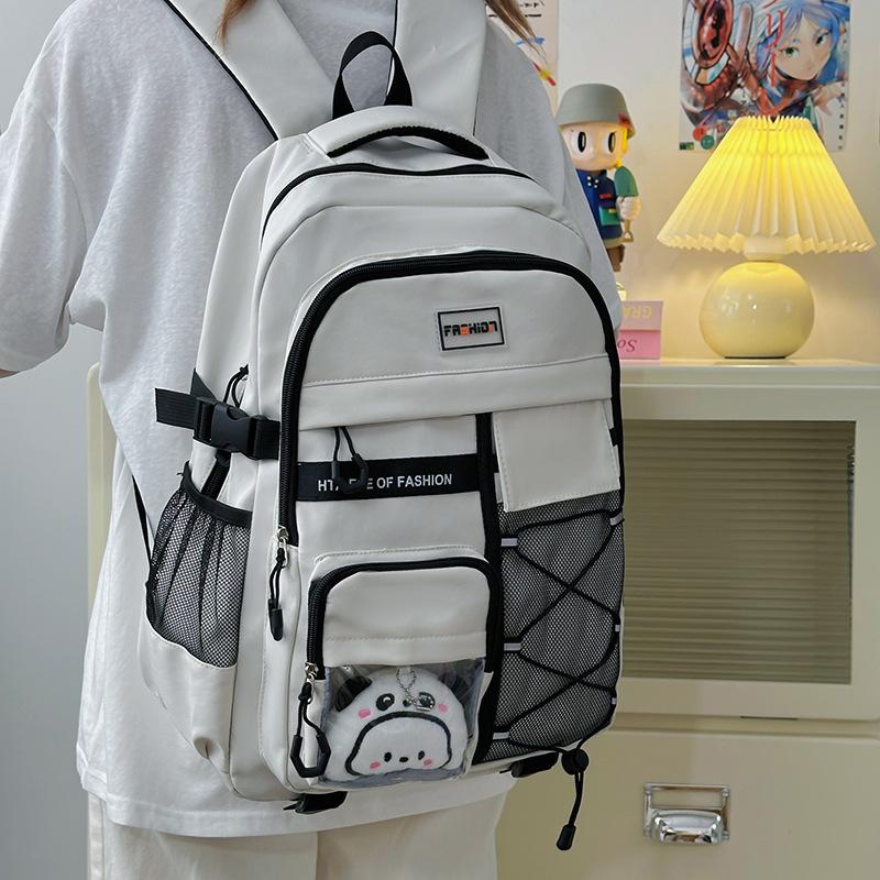High School Students Reduce the Burden of Spine Protection Middle School Students Schoolbag Large Capacity Simple Casual Backpack Tide