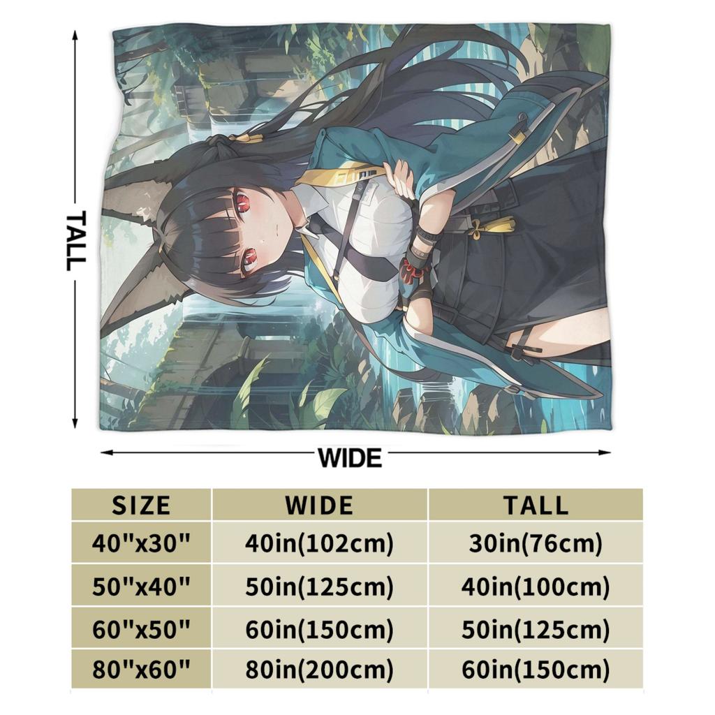 ZZZ Ellen Nicole Miyabi Plush Blanket Girls Boys  Flannel Throw Blanket For Couch Chair Super Warm Custom Quality Bedspread Gift