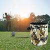 Camo Golf Ball Bag Bucket Design Drawstring Golf Pouch Faux Leather Portable Golf Ball Carrier Bag for Men Women