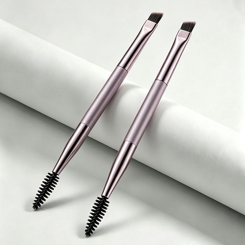 Double-Headed Eyebrow Brush Eyelash Curler Brush Eyebrow Comb Professional Makeup Brush Eyebrow Eyelash Extension Make Up Tools
