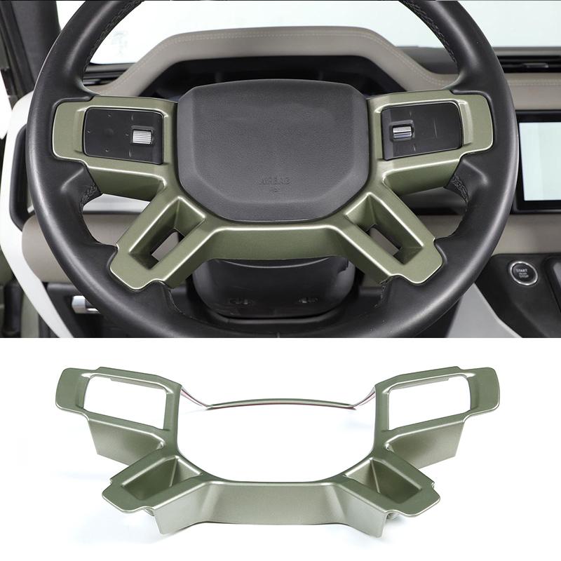 Car Steering Wheel Decoration Cover Trim Frame Sticker For Land Rover Defender 90 110 130 2020-2025 Interior Accessories