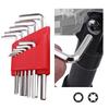 Silver L Type Hex Wrench Set with Multiple Models for Various Tasks