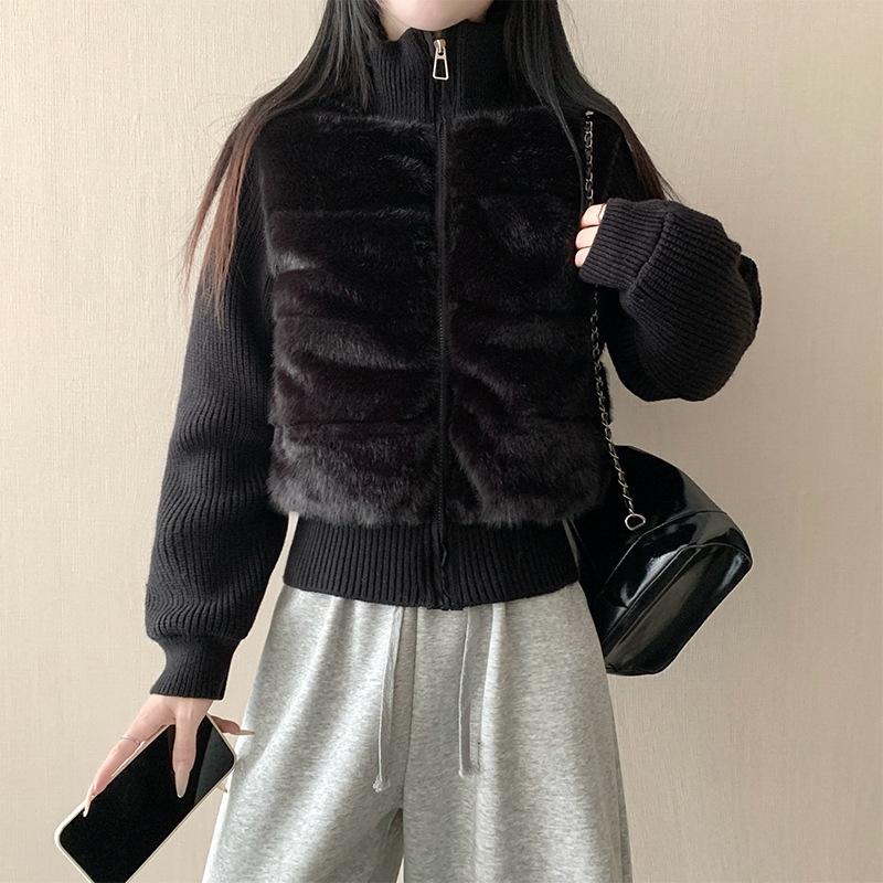 TIFICY Women's Fashion Casual Fall Winter Solid Color Print Long Sleeve Jackets & Coats Down Coats