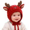 Baby Christmas Hat, One-year-old Baby Earmuff Hat, Children's New Year Hat, Wool Hat