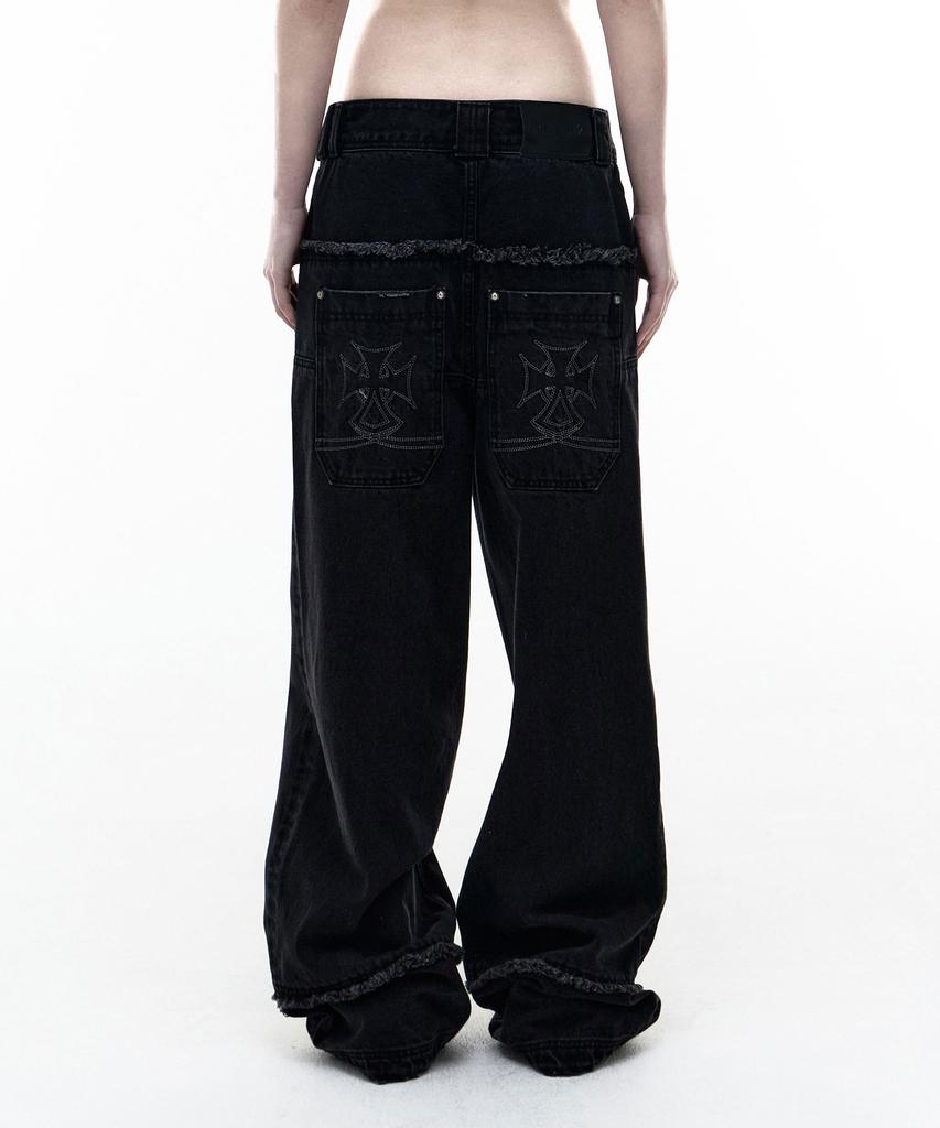 OPUS 0012 Op. 09 Old Guard Denim Pants Black