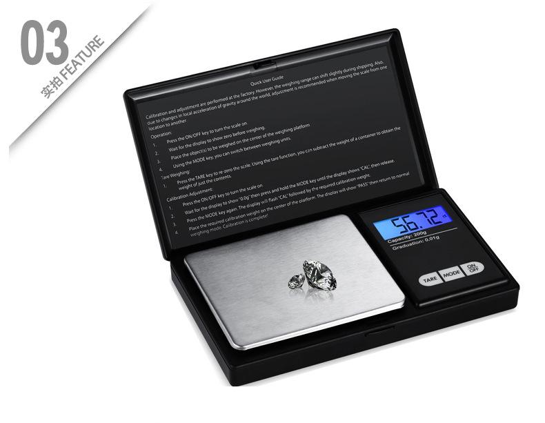 High Precision Mini Jewelry Pocket Scale for Gold and Carats
