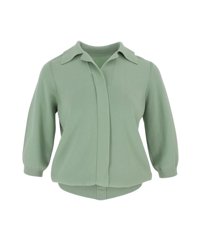 Baseukala V Open Collar Neck Capri Knitwear (5Colors)