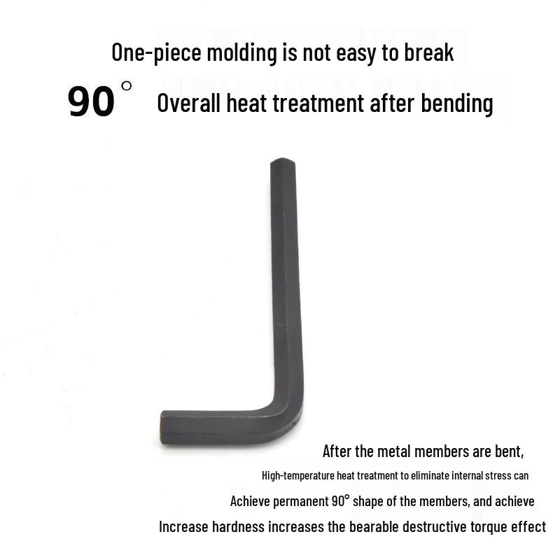 30-Piece Metric & Inch Blackened Hex Wrench Set for Household Repairs