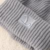 Big Head Circumference Coarse Yarn Hat for Women Autumn and Winter Loose Warm Pile Cold Hat Knitted Ear Protection Hat