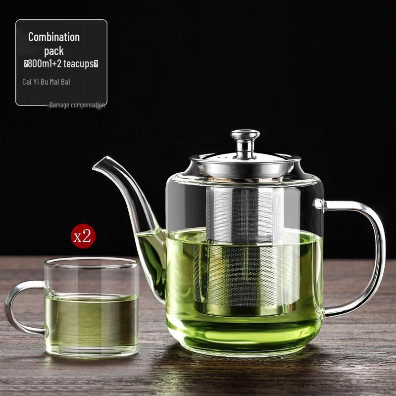 ZISIZ High-Temperature Thick Glass Teapot