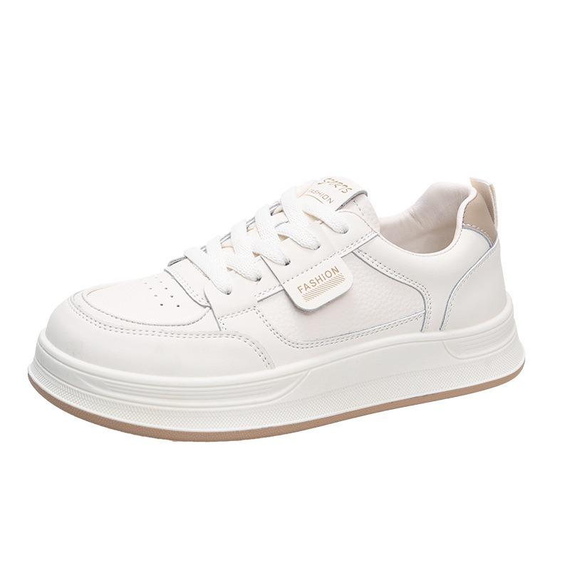 Leather Little White Shoes Women's Soft Soles Are Not Tired Feet Single Shoes New Autumn Shoes Women's Board Shoes Casual Sports Shoes
