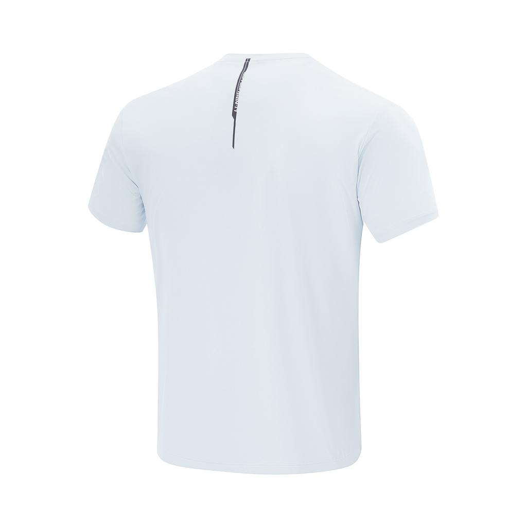 Li-Ning Comfortable Sports Casual Simple Cooling T-Shirt Men Tops Folk-Blue ATSV333-4
