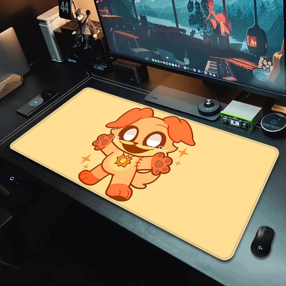 Mousepad HD Printing  Cute Smilings Critters Computer Gamers Locking Edge Nonslip Mouse Pad XXLxcm Keyboard PC Desk Pad