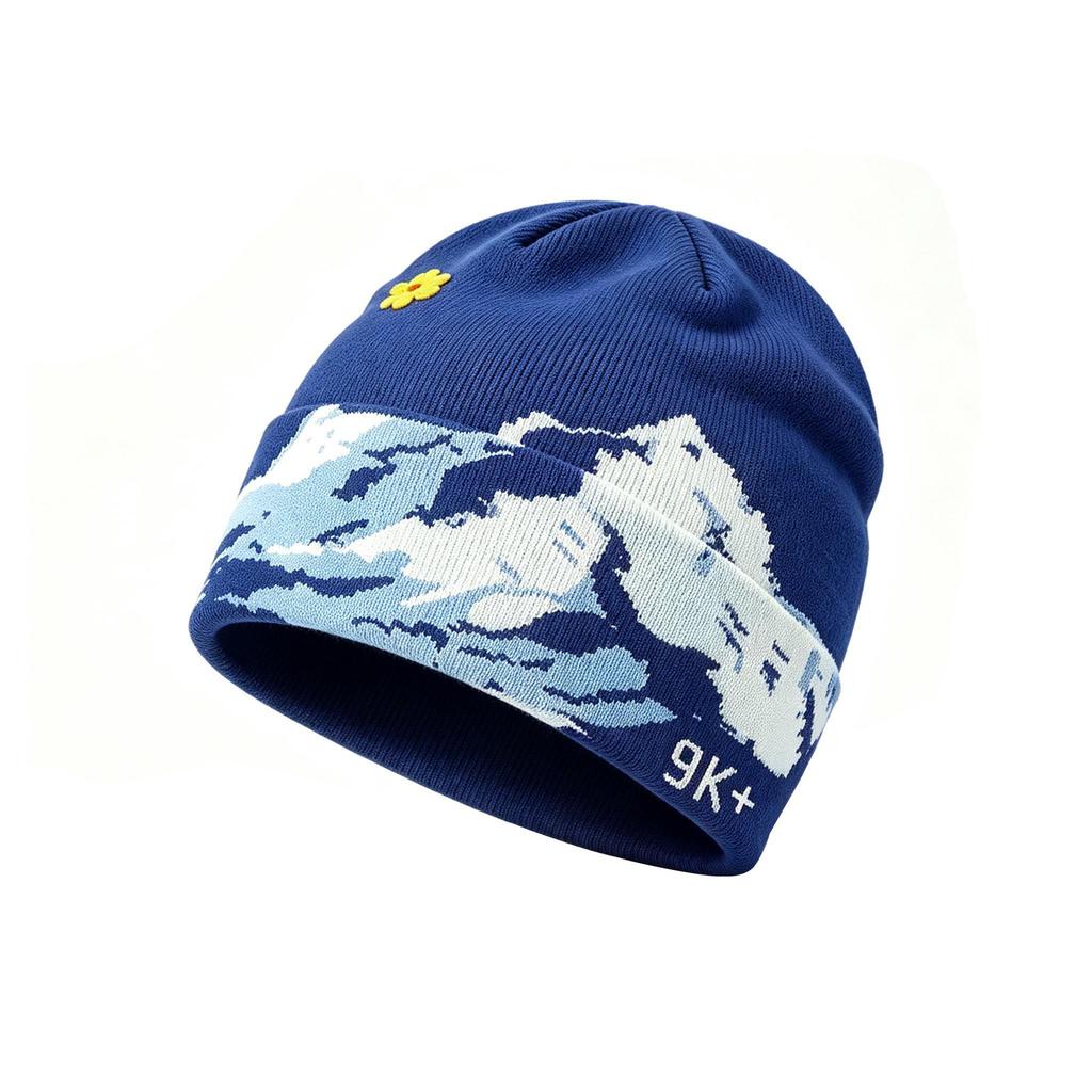 Outdoor Mountaineering Sports Cold Hat Leisure Travel Knitted Hat Autumn and Winter Warm Wool Hat Design Sense Trendy Hat Women