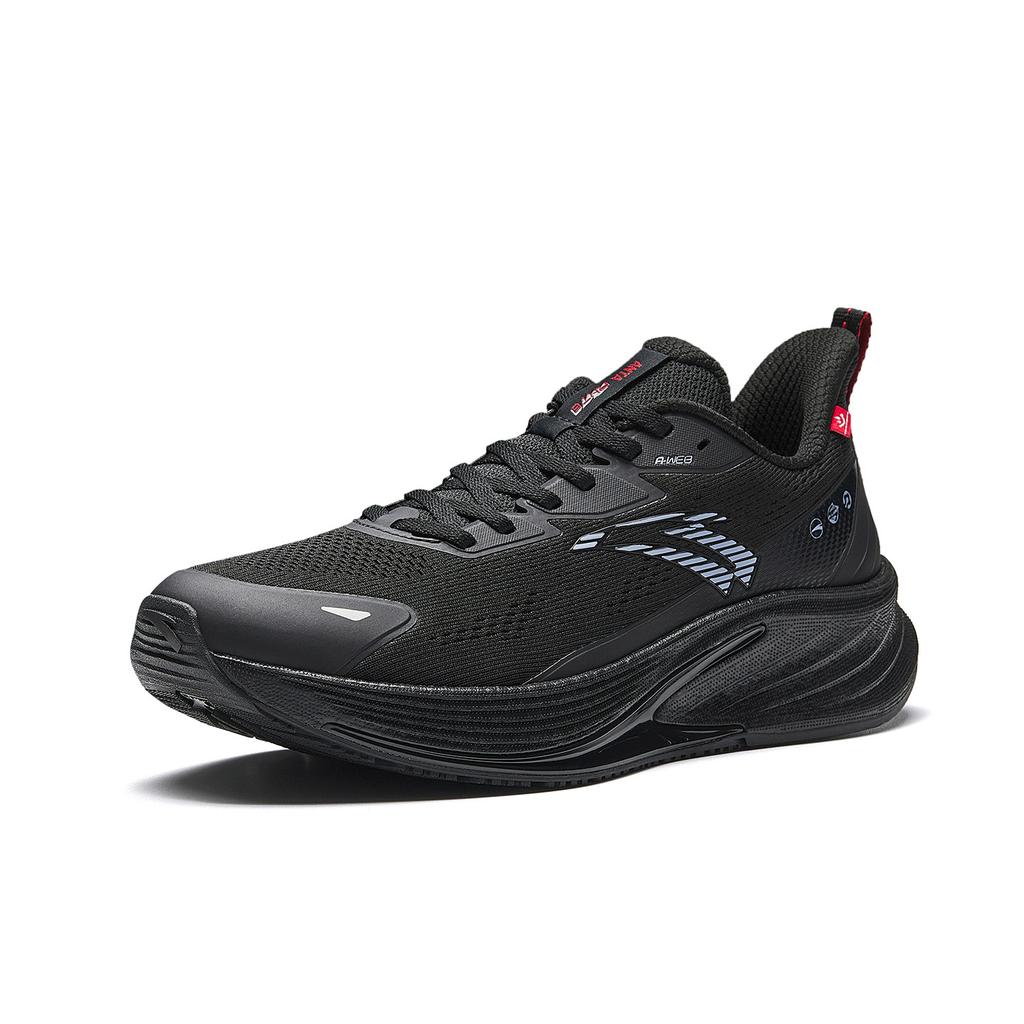 Anta Rocket 6.0 Comfortable Fabric Rubber Low Top Running Shoes Men sneakers Black Blue 912615596-2