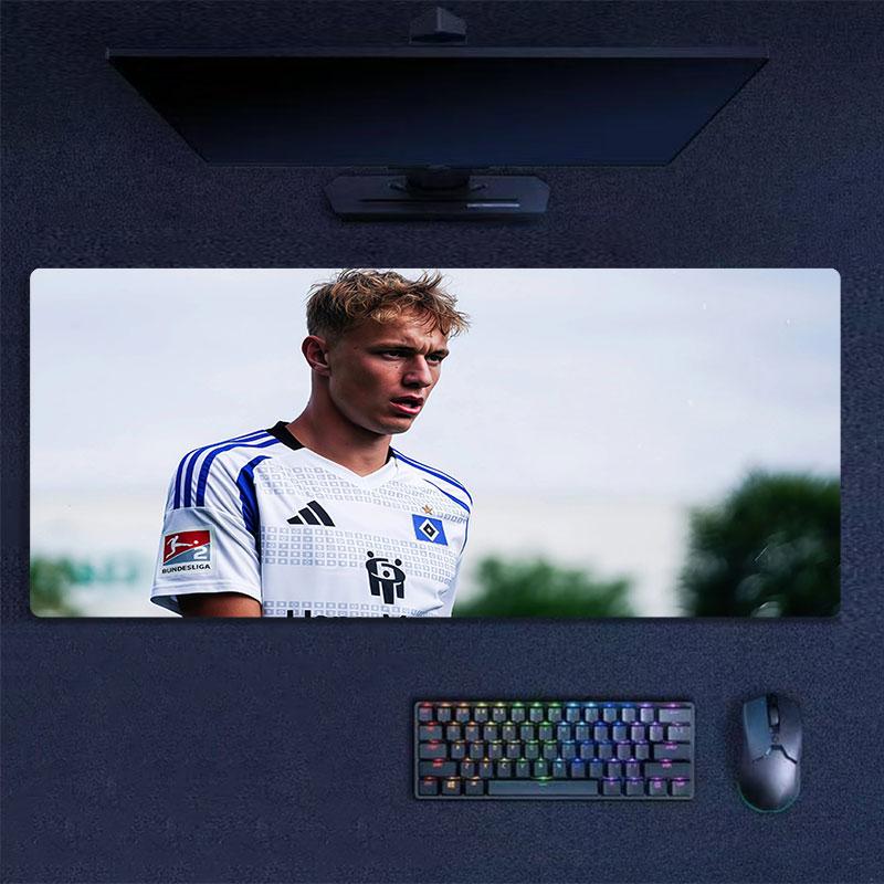 Adam Karabec Mouse Pad, Large Gaming Desk Mat, Non-slip XXL Mousepad for Laptop & Tablet, Mini PC Playmat with Stitched Edges