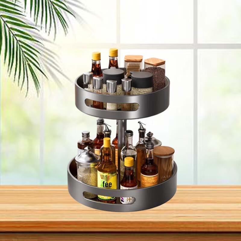 Rotating Kitchen Countertop Organizer