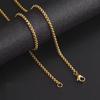 Cazador Punk Box Chain Necklaces for Men Women Stainless Steel Jewelry 2-7mm Width Chains Party Birthday Gift Wholesale 2026