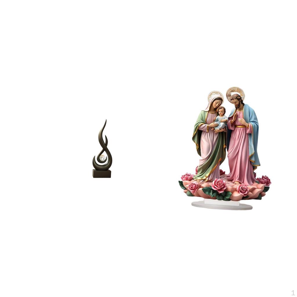 Abstract Fire Statue Desktop Ornament Craft Keepsake Resin Flame Figurine Modern Art Sculpture for