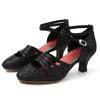 Scarpe da Ballo Moderno da Sala da Ballo per Donne Adulte Suola in Gomma Morbida 5,5 cm Scarpe da Ballo Standard Scarpe da Ballo Tango Salsa Party