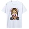 Sängerin Britney Spears Kaugummi Grafik T-Shirt Unisex Damen Hohe Qualität Vintage Baumwolle Oversized T-Shirt Oberteile Streetwear