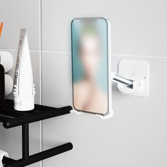 T11 Phone Wall Holder Wall-Mounted Foldable Rotatable Multifunctional Self-adhesive Adjustable Angle Portable Mobile Phone Wall Stand Charging Bracket