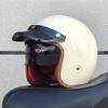 ORZ NEW adult motorcycle helmet retro cruise 3/4 motorcycle half helmet with sun visor DOT approved