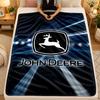 Flannel Blanketjohn Deere Warm Soft Throw Blanket for Indoor Sofa Bed Living Room Use