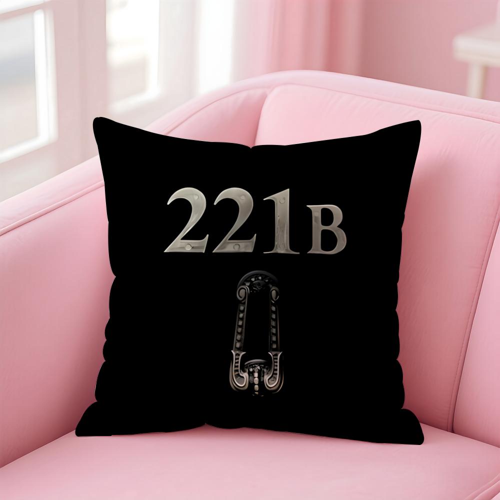 Tv Suspenseful SSherlock HHolmes Cushion Cover Pillow Case Soft Skin Friendly Fabric Comfort Concealed Zipper