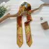 High Grade Hairband Silk Feel Neckerchief Women Scarf Long Skinny Headbands Cute Tie Scarves Luxury Print Bag Scarf For Ladies