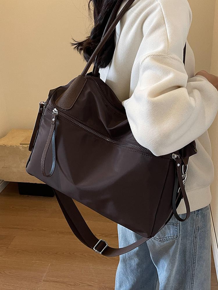 Women's Large Oxford Cloth Tote Bag - Versatile Crossbody for Autumn/Winter Travel 2026
