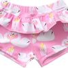 Girl Swimming Trunks Ruffled Swim Trunks Cartoon Child Swim Shorts Boardshorts Girl Swim Trunks for Kid Toddler Age 2-7  PKP XL