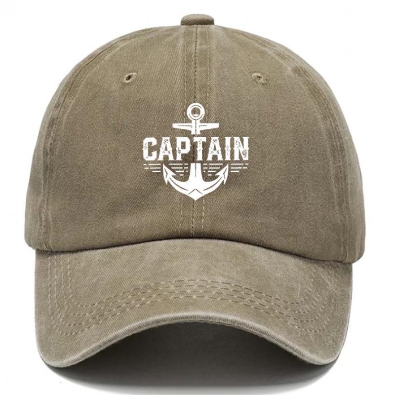 Baseballkappe im Captain-Stil Outdoor Gewaschene Hüte für Herren Hut für Damen Atmungsaktive Baseballkappen Outdoor-Hut Verstellbar DAD Ha