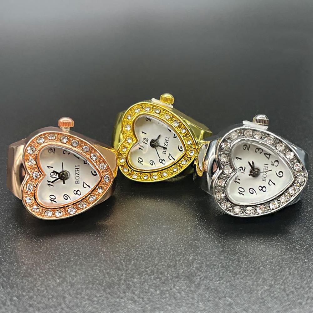 Vintage Valentine's Day Gift Mini Finger Watch Ring Personality Rings Jewelry Clock  Man