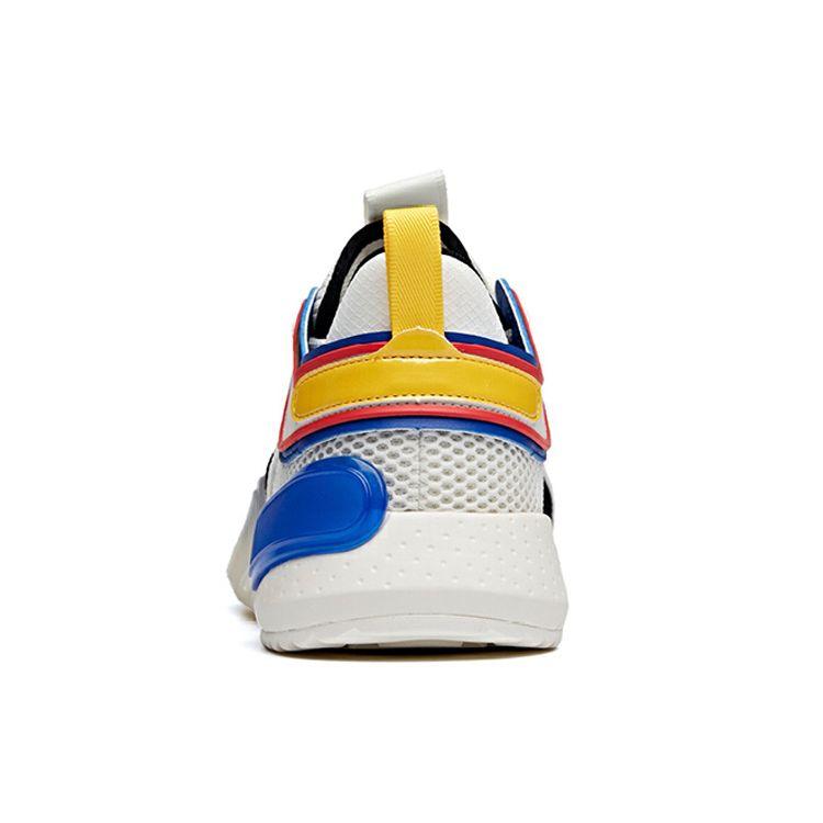 Anta Magic Cube Shock Absorption Non-Slip Wear-Resistant Breathable Lightweight Low-Top Sports Casual Shoes Men Sneakers White Blue Black 112028888-2
