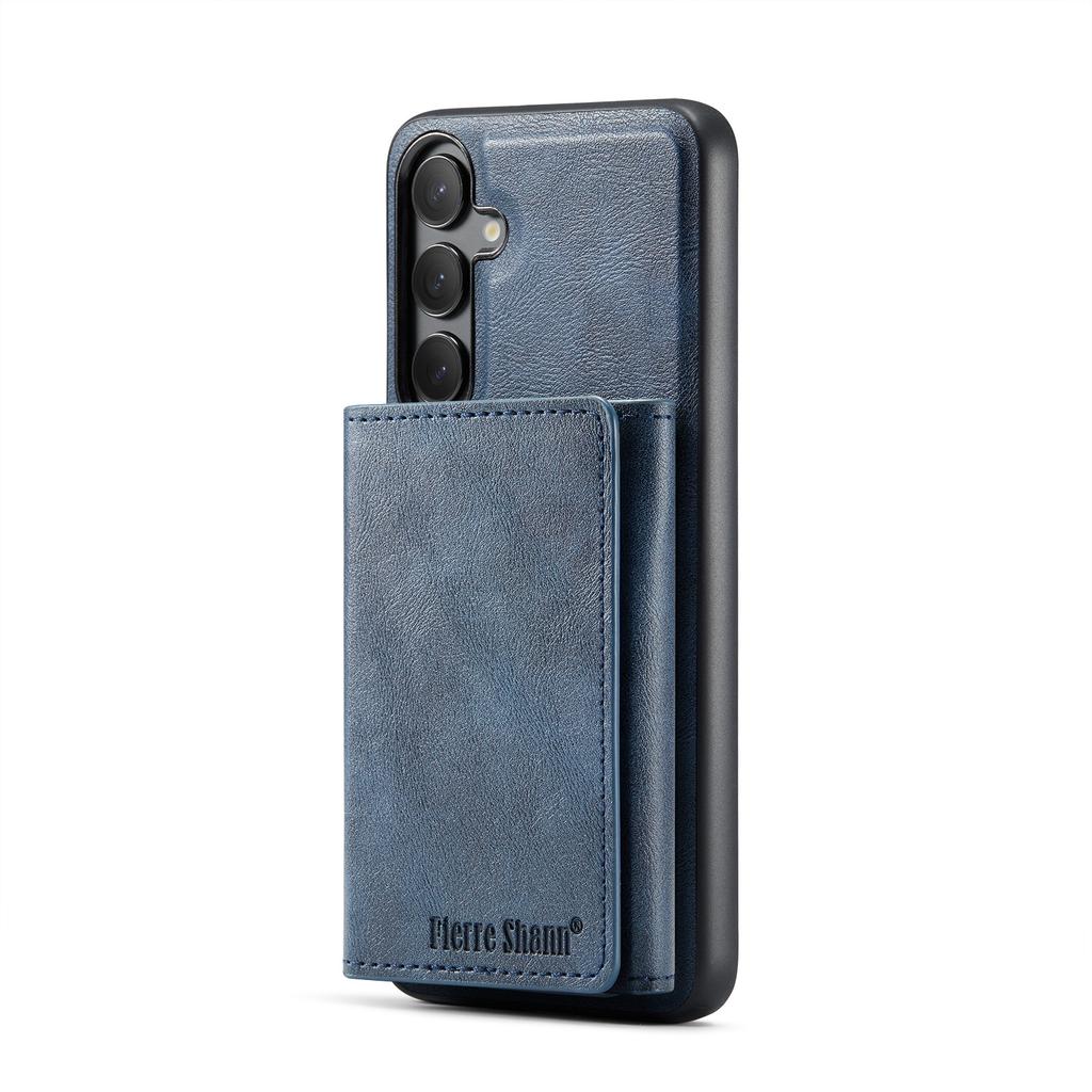 Detachable Fold Wallet Case For Samsung Galaxy S25 Edge S24 Plus S23 FE S22 Ultra For MagSafe Card Holder Cove Fundas