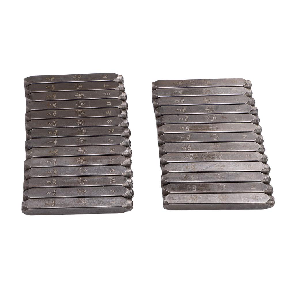 Cursive Font Stamp Carbon Steel Letters Punch Set Artistic Capital A Z Leather Craft Jewelry Metal Stamping Tools