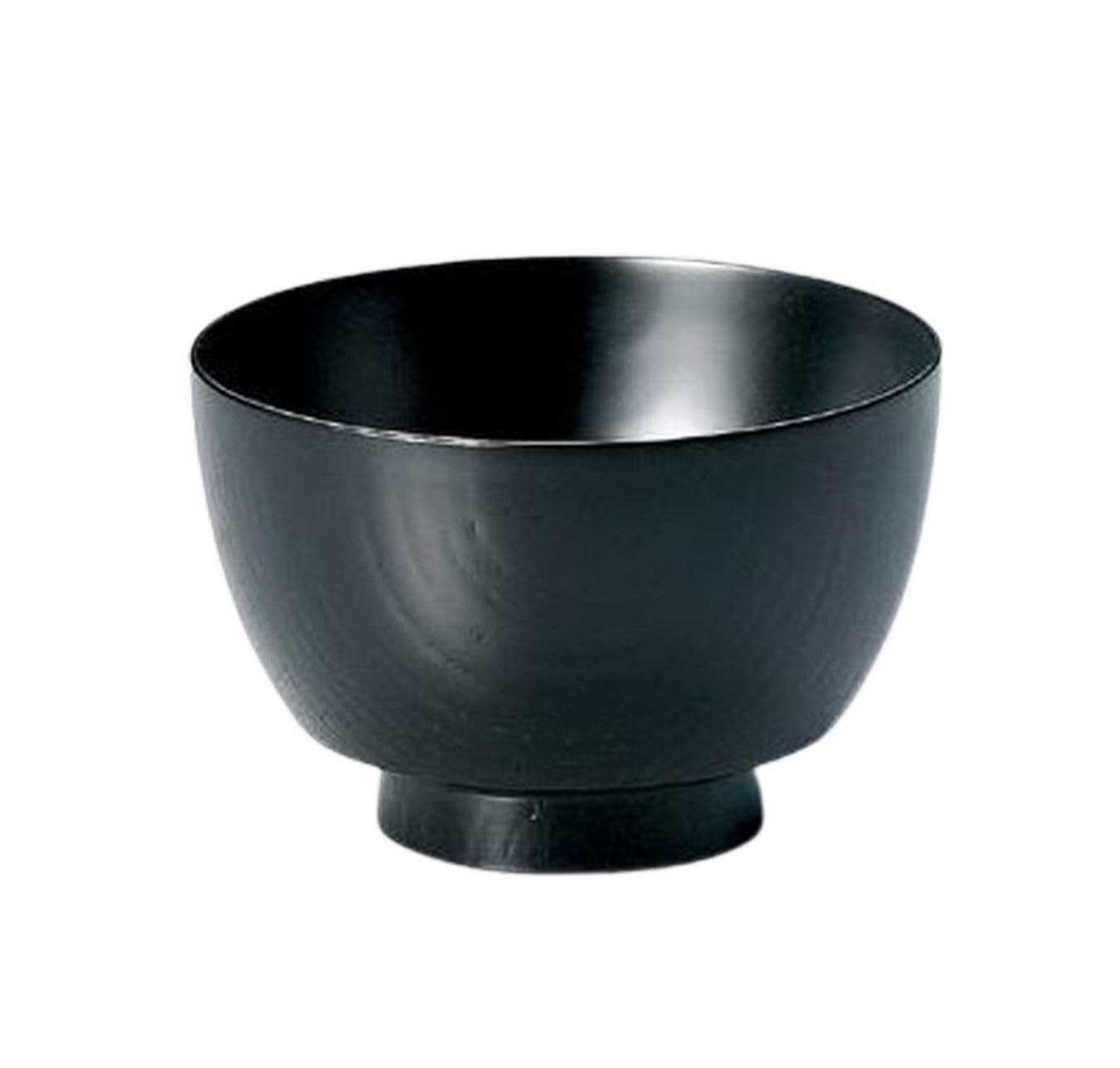 

Деревянная суповая миска Кэяки Фурисодэ черная с частью 1 J-kitchens японского производства, (1 миска), 10.9см, Расписанный лак,