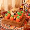Soft plush carrot sniffing game Contains 9 carrots Stimulating carrot Puppy Snuffle Mat Interactive Pet Carrot Puzzle Toy