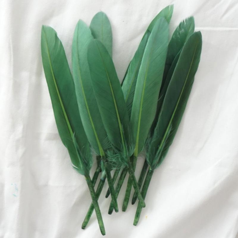 50Pcs Decorative Painting Feather Color Small Straight Knife Kindergarten Handmade Diy Decorative Wings Artwork Creative Art Materials