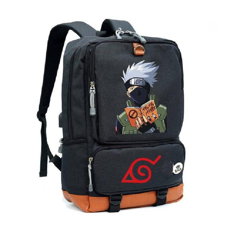

Stylish Naruto Travel Backpack With Many Pockets For Organization D